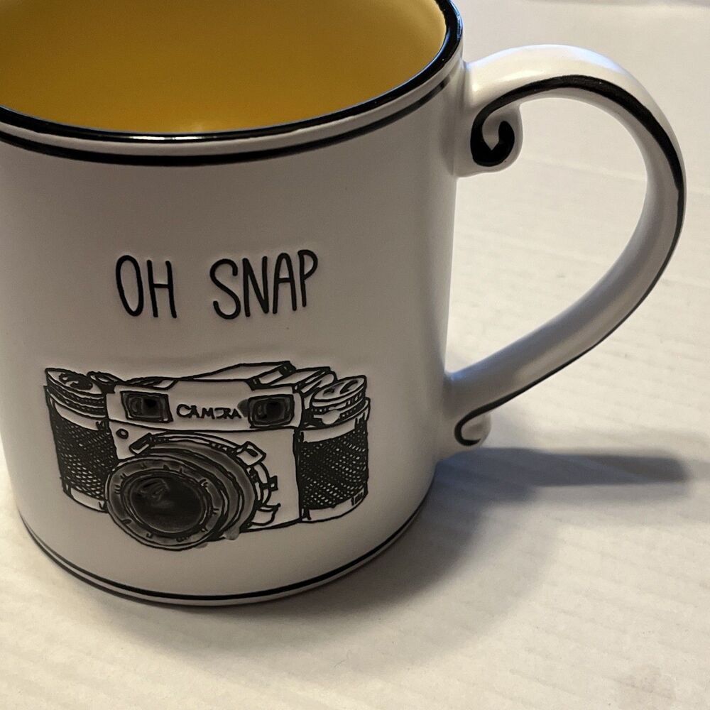 Oh Snap Camera Ceramic Stoneware Mug Cup Spectrum Designz Blue Sky 20 Oz Coffee - Picture 3 of 8